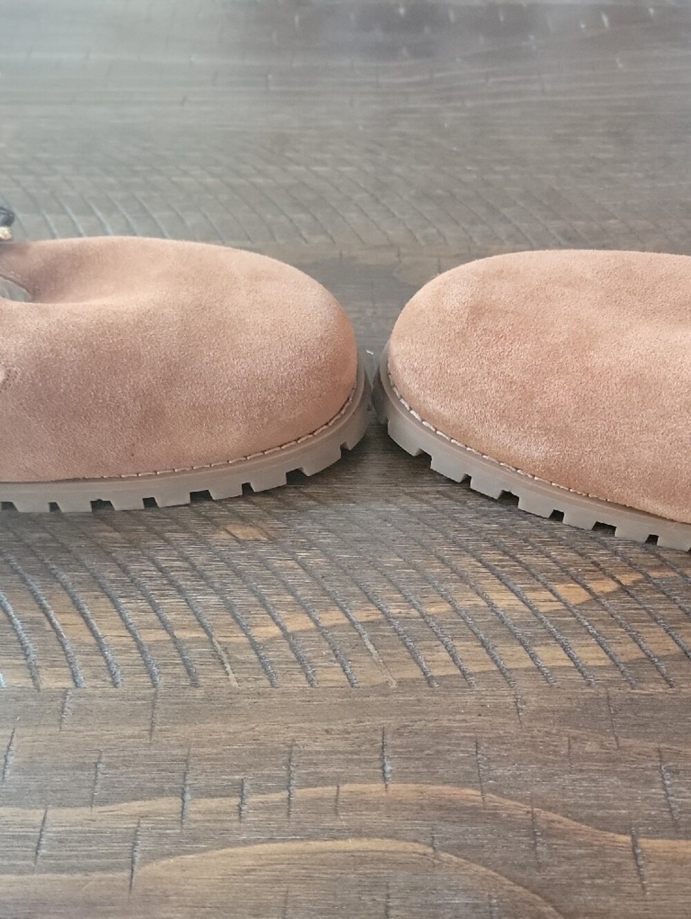 Michaels Kors Suede Shearling-Lined Mules - Picture 6 of 6